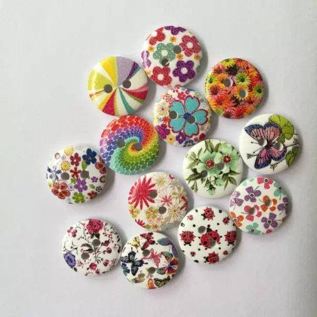 10Pcs 2 Holes Plastic Buttons Craft Handmake Scrapbooking Sewing