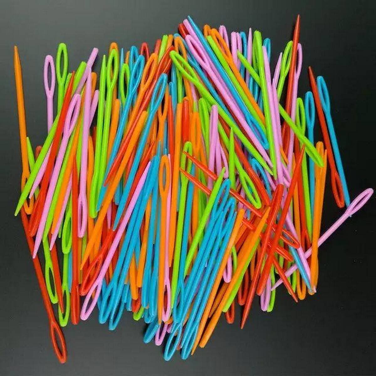 20Pcs/Bag Large Eye Sewing Needles Plastic Stitchery Needles