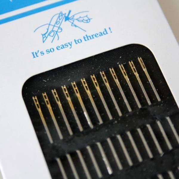 12 Assorted Self Threading Needle 3 Different Size Perfect
