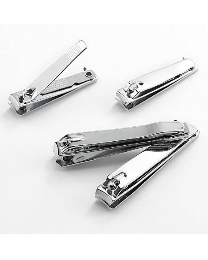 Stainless Steel Toenail Clipper And Fingernails - 4 Pcs-Ks