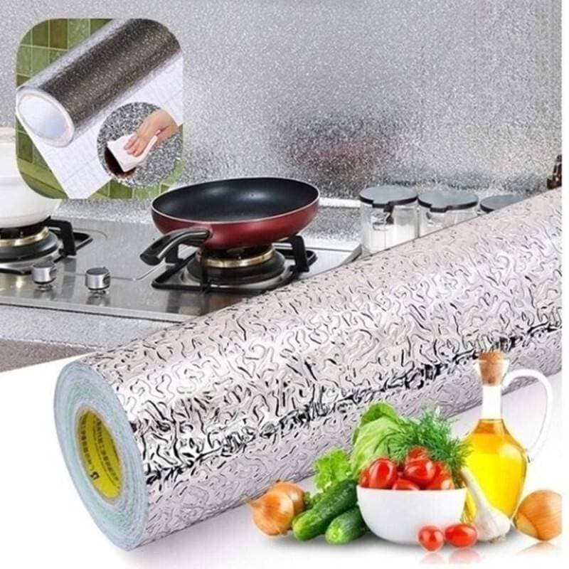 Oil-Proof Aluminum Foil Sheet Stickers For Kitchen