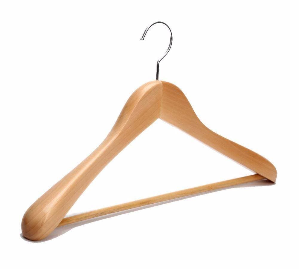 Pack Of 3 - Wooden Coat And Suits Hanger
