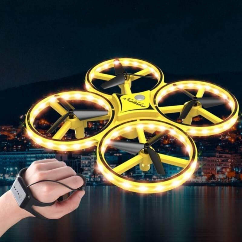 Gesture Control Drone - Gravity Sensor Watch - 3D Flip Quad Copter