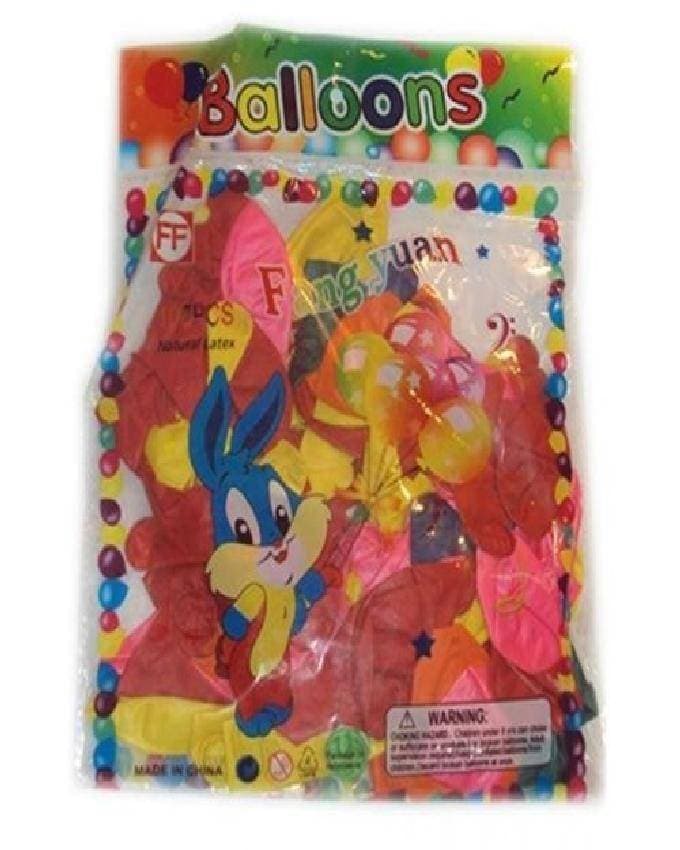 Pack Of 100 - Round Shape Balloons