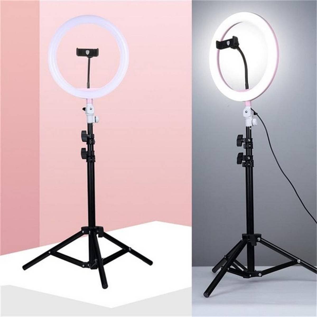 26Cm Ringlight With 7 Feet Stand And Phone Holder