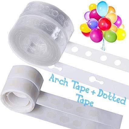 Pack of 2 - Arch Tape & Dotted Glue Tape for Birthday Parties