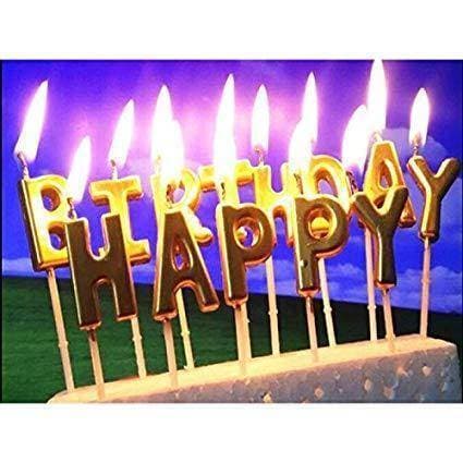 Happy Birthday Letter Candle Children birthday Candle