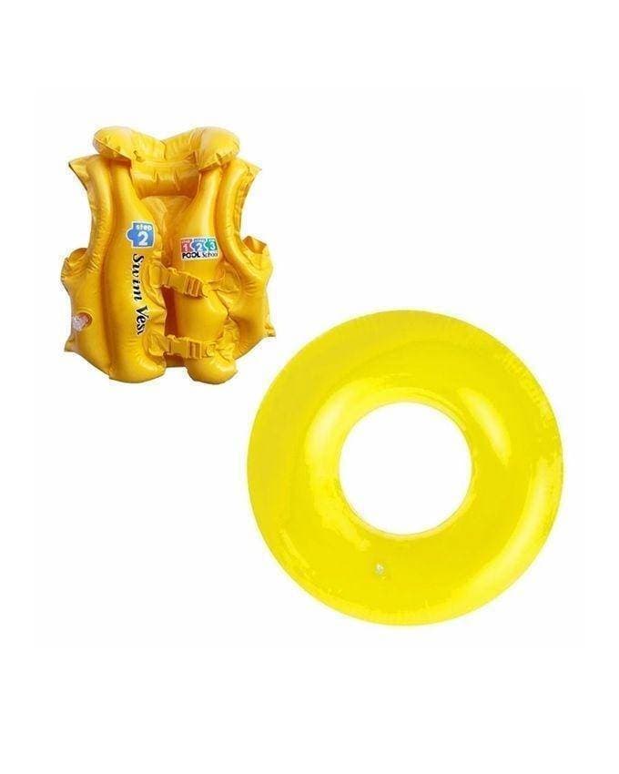 Combo Of Swimming Ring & Vest