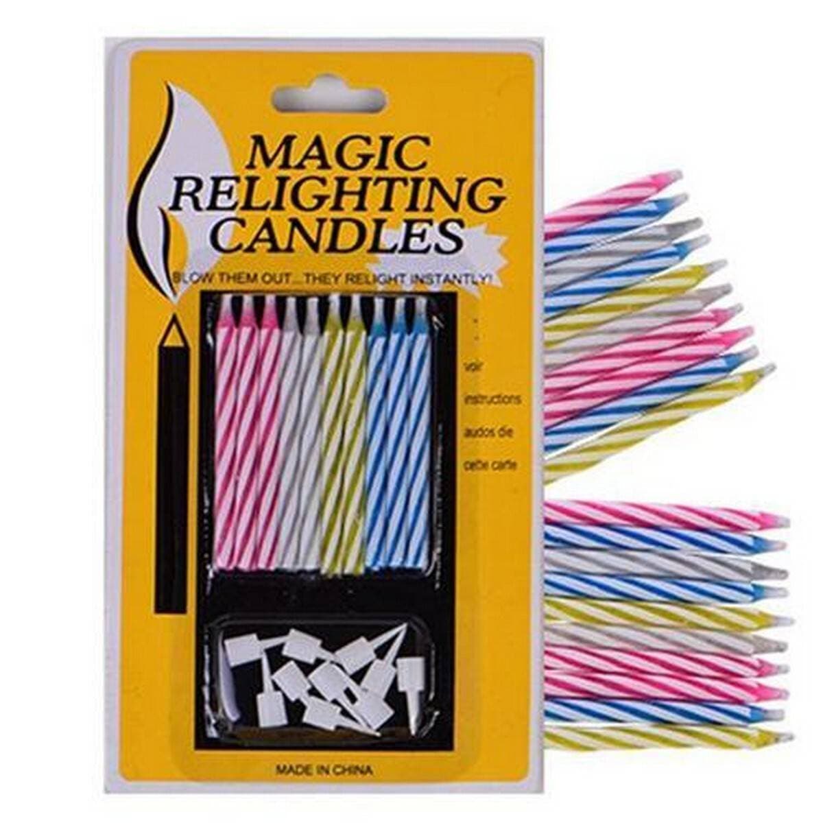 Magic Relighting Candles for Birthday - Pack of 10