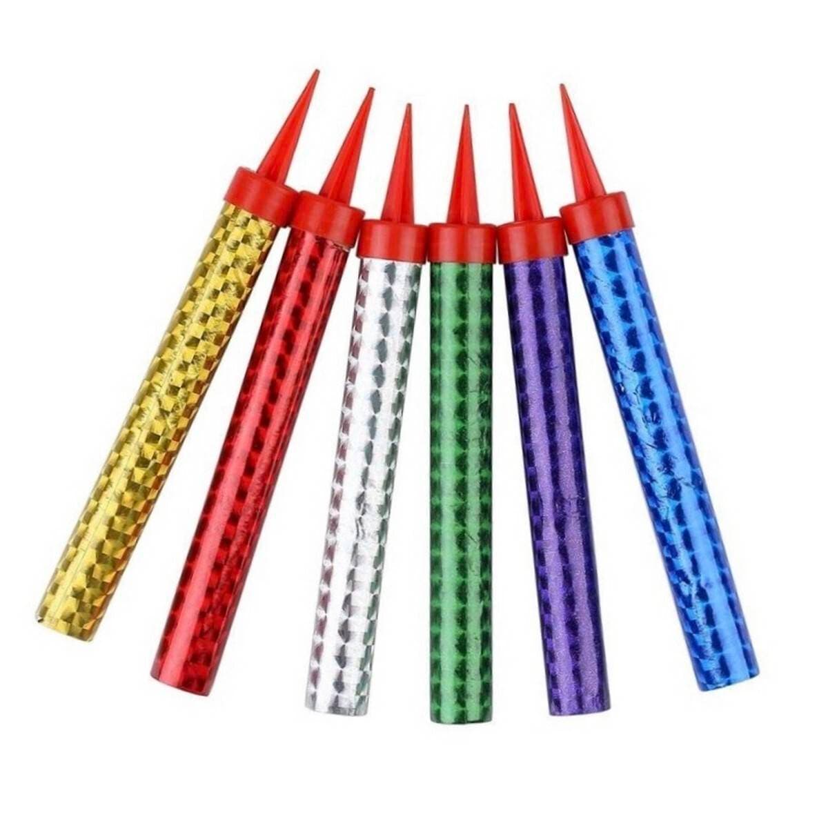 Birthday Sparkling Candles 12cm - Pack of 6