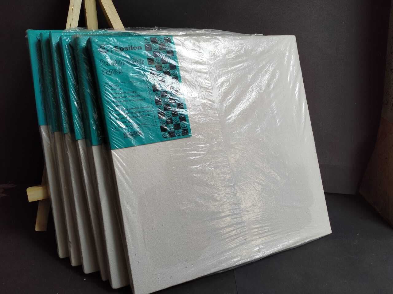 Epsilon 12x12 Canvas Set of 6 With 1 Wooden Easel