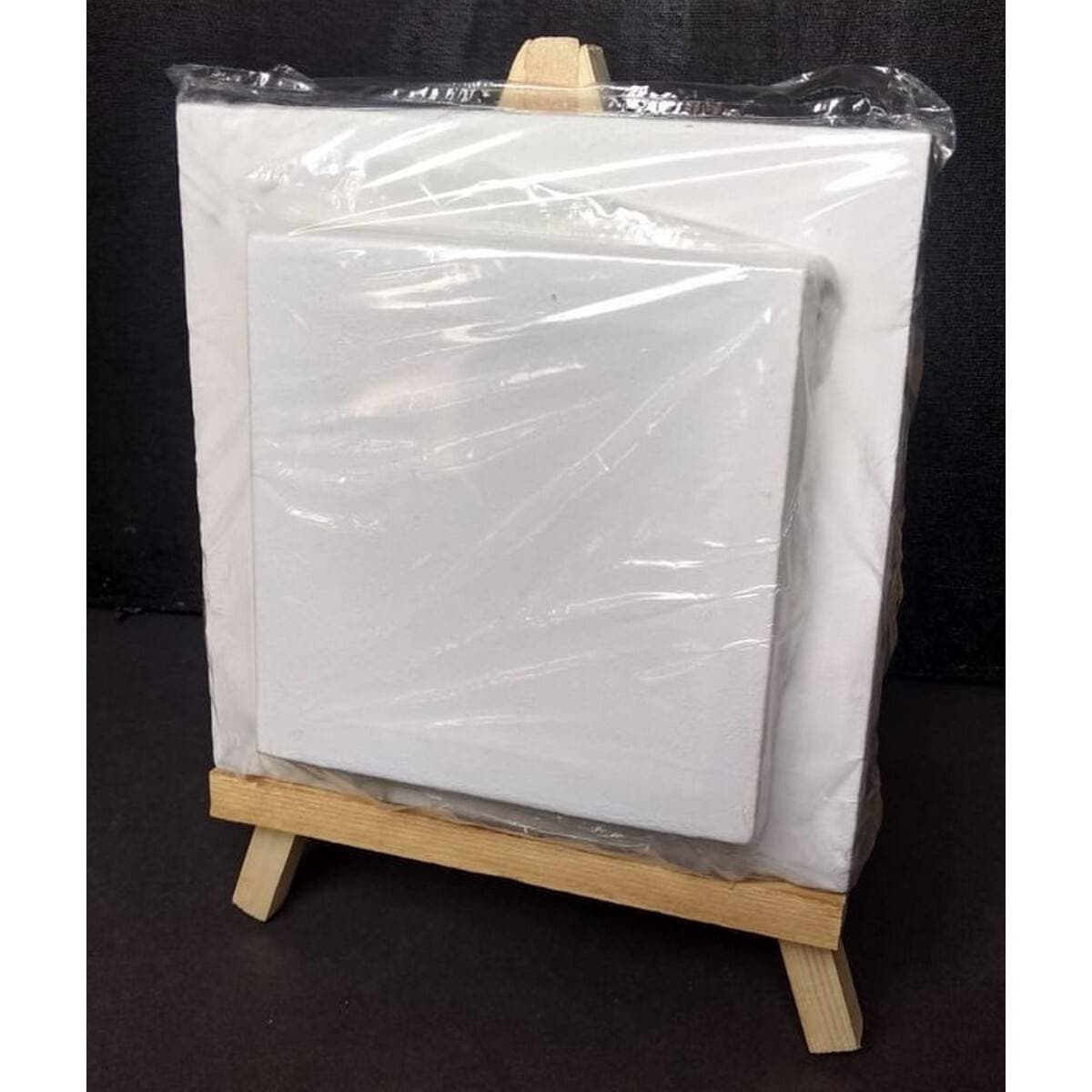 Canvas Set of 2 With Wooden Easel 8x8/6x6