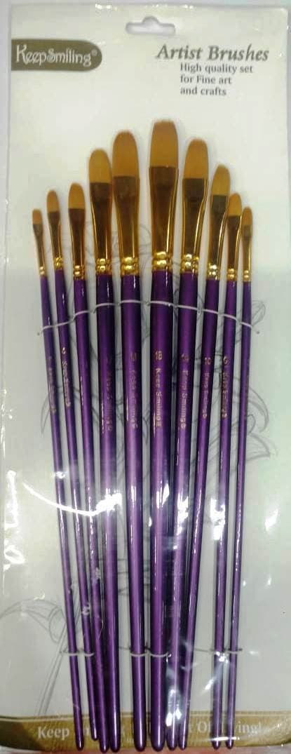 Filbert type Nylon Hair Artist brush set