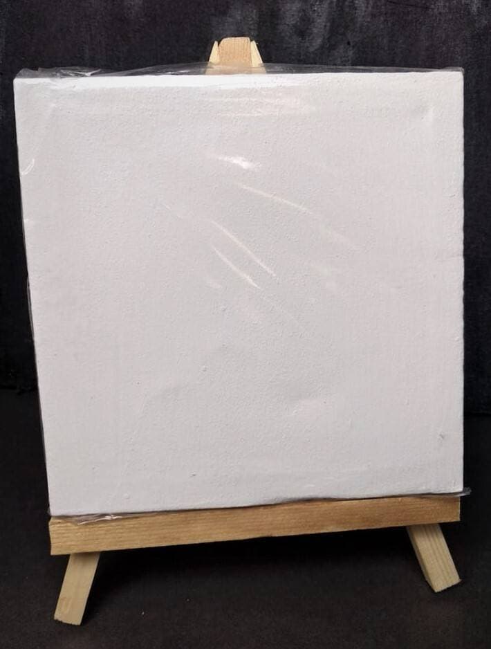 Canvas With Wooden Easel 12x12