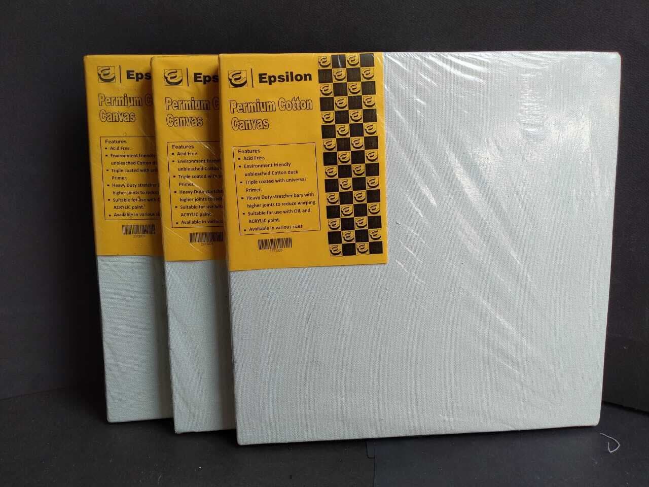 Epsilon 10x10 Canvas - Set of 3