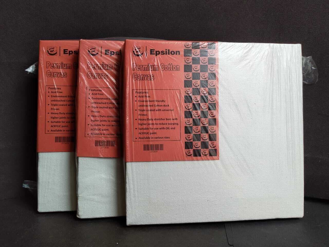 Epsilon 8x8 Canvas Set of 6 With 1 Wooden Easel