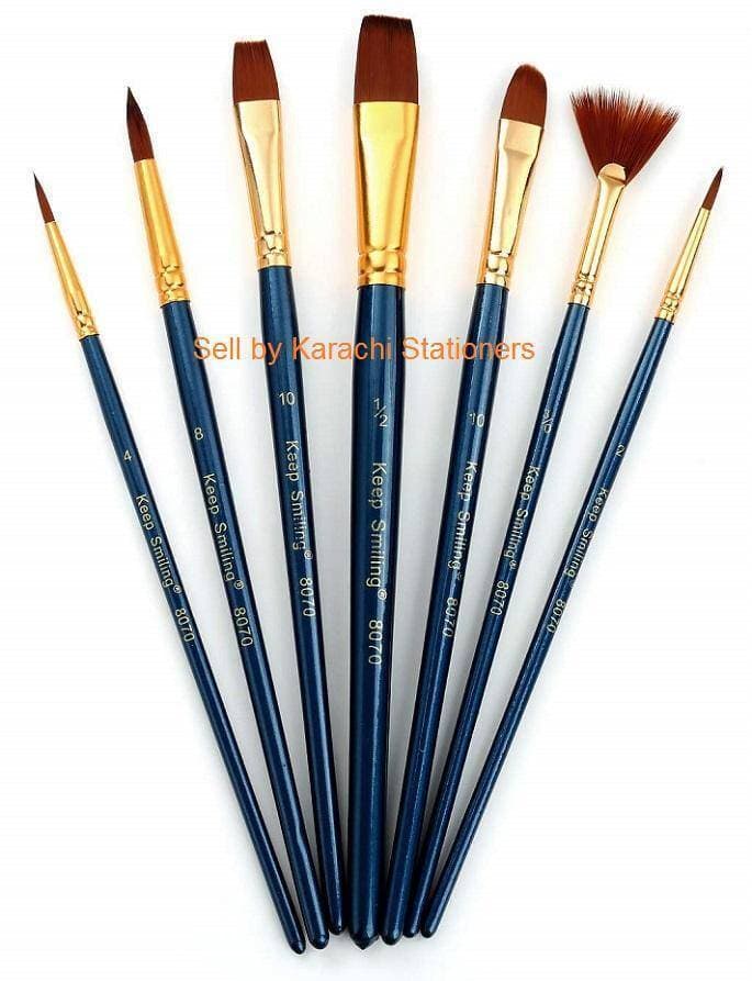 Keep Smiling Multi shapes Artist Brush Set