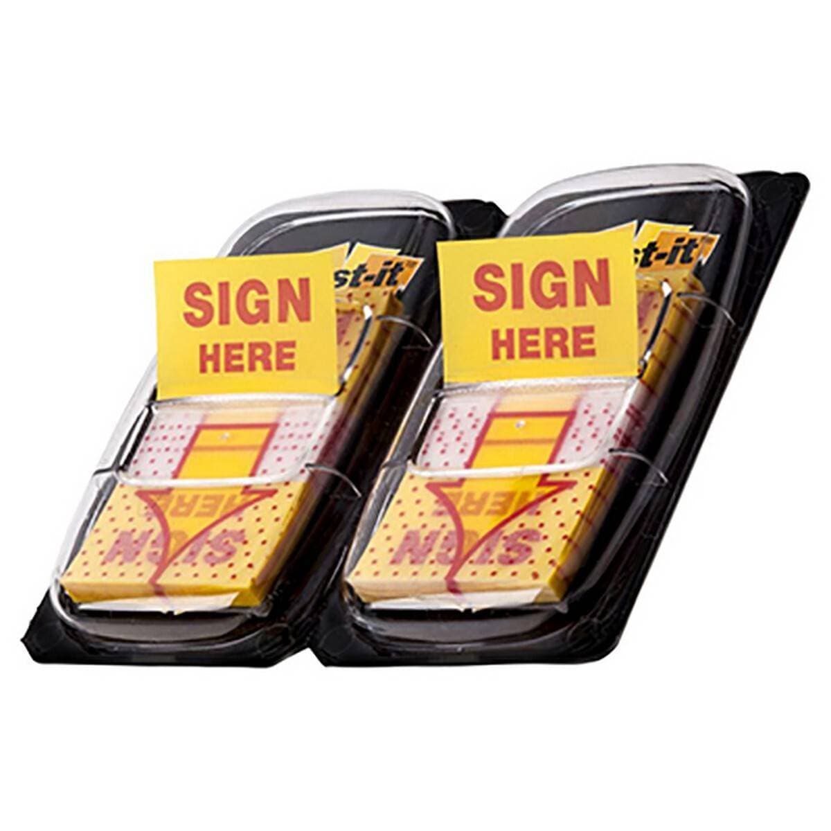2 Packs Post-it Sign Here Tape Flag sticky notes 25 x 44m