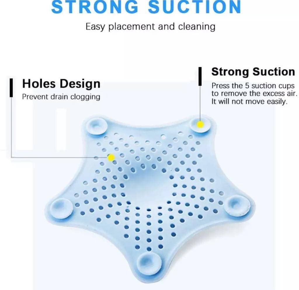 Pack of 3 Silicone Bathroom Shower Sink Stopper