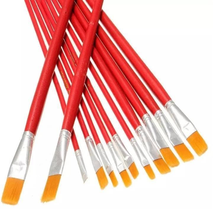 15  PCS Poster Color With 12  PCS Paint Brush Set