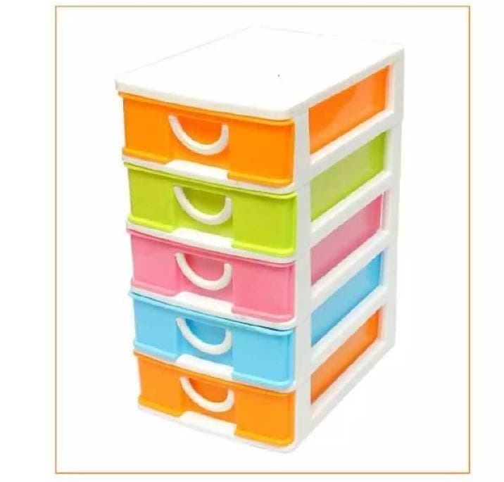 5 Layers Multi Colors Mini Desktop Small Drawers Box