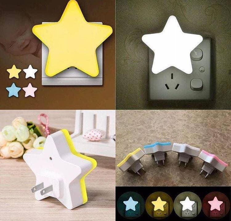 Star Shape Night Lamp Light With Sensor LED