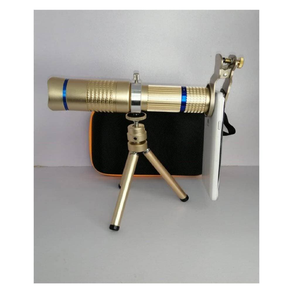 26X Telephoto Mobile Zoom Camera Lens With Tripod - Golden