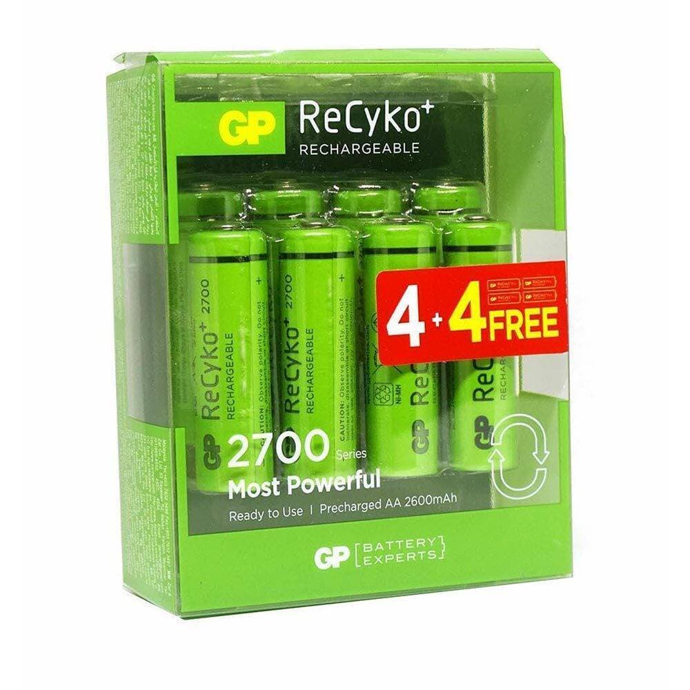 Battery AA GP Power 2700mAh Rechargeable 8 Cell Pack