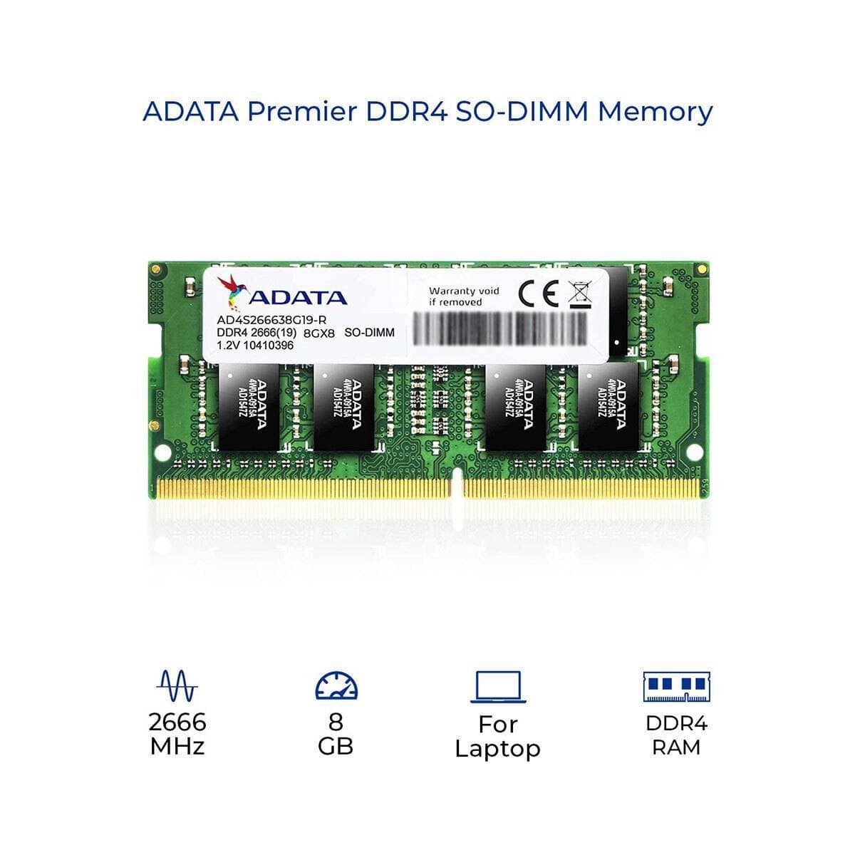 Laptop Memory 8GB (AD4S266638G19-R)