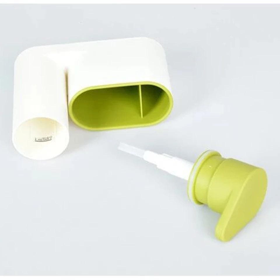 2 In 1 Soap Dispenser With Brush Holder For Bathroom