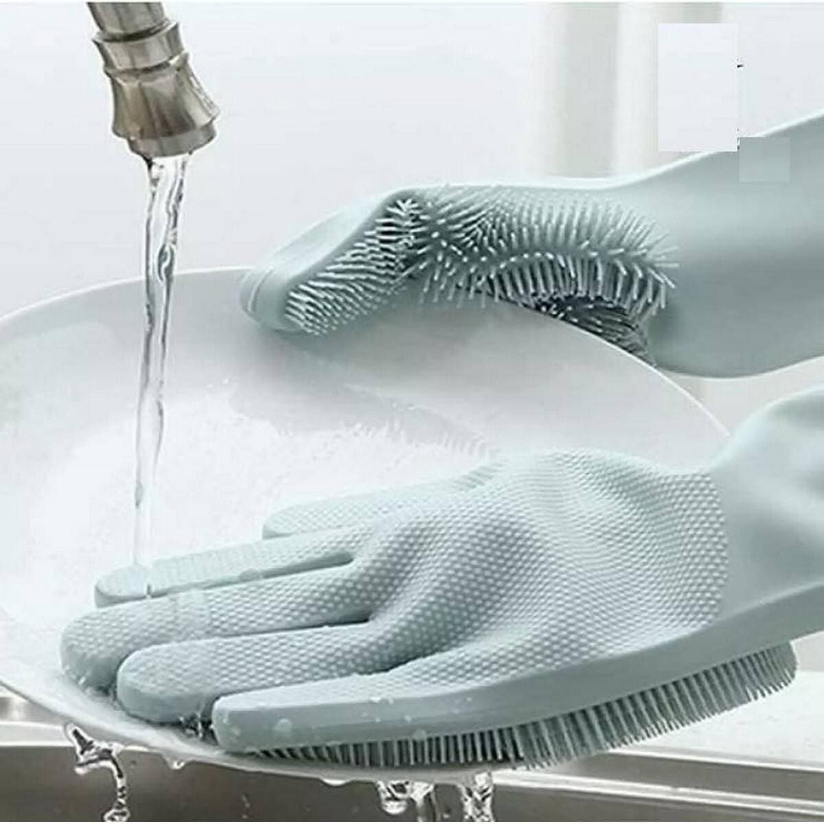 Thick High Grade Rubber Magic Dish Washing Gloves