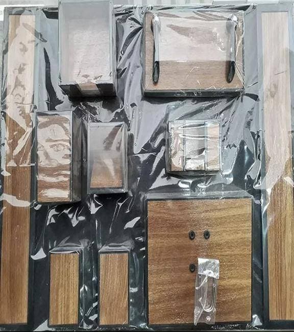 Pack Of 9 - Big Table Set / Organizer - Brown