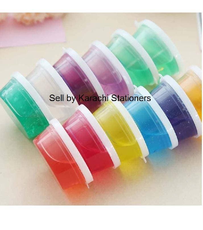 Pack Of 12 Magic Crystal Soft Slime Fluffy Slime
