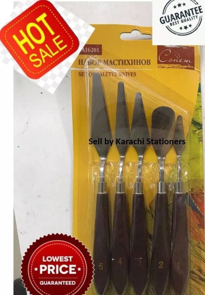 5 Pcs Diy Palette Knives Knife Set Oil Painting For Artist - 5 Pcs