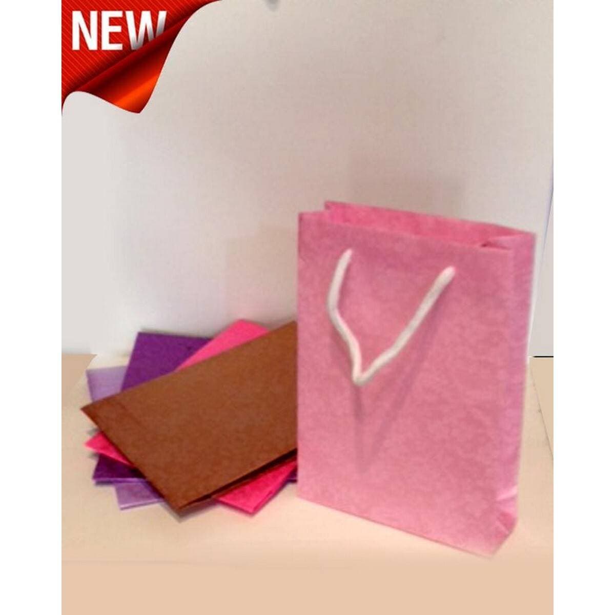 Pack Of 10 Paper Gift Bags Goody Bags Multi Colors - Fgl100