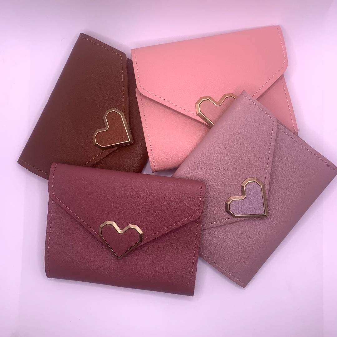 Small Trendy Korean Fashion Ladies Mini Trifold Clutch Wallet