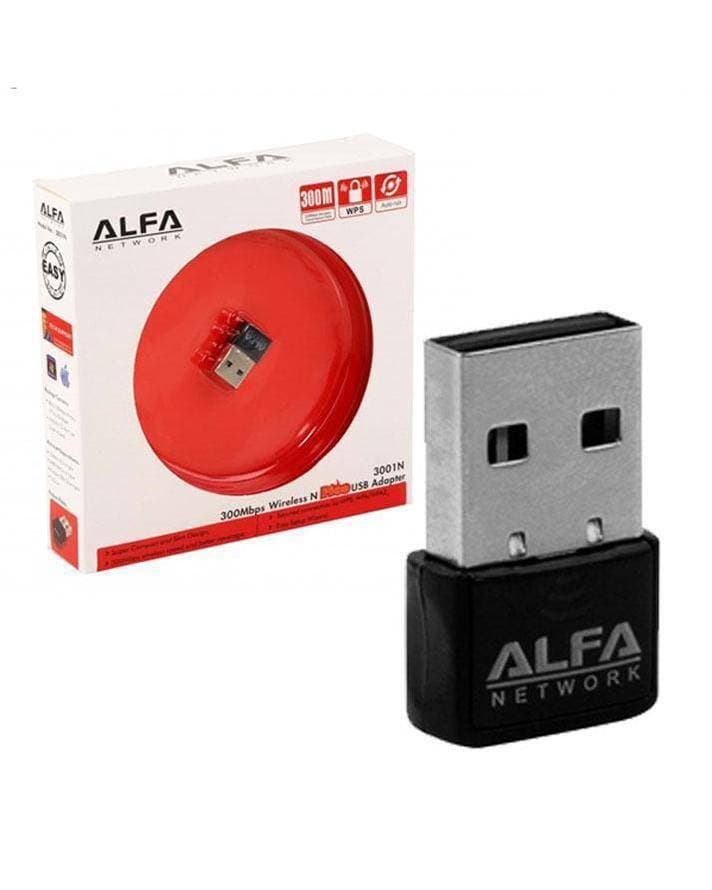 Alfa Mini Wifi Adapter Catcher 300-Mbps Alfa USB LAN Card For Computer Laptop