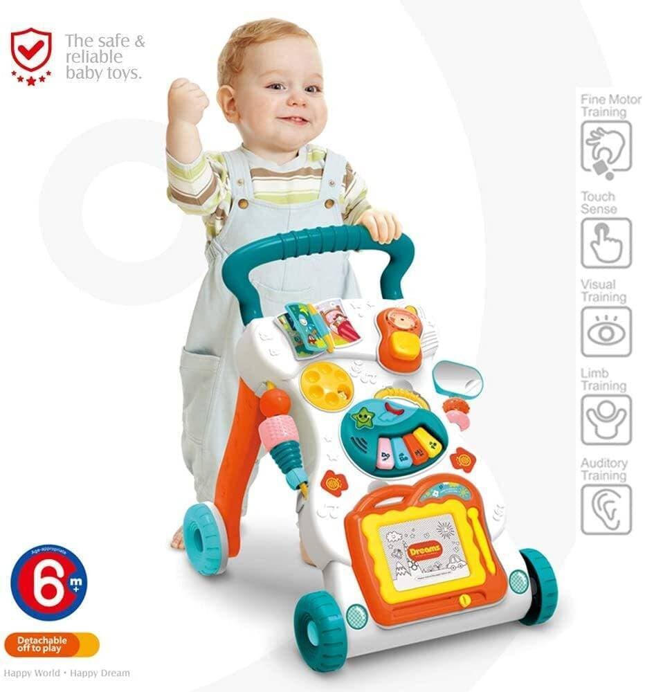 Baby Walker Baby Sit-To-Stand Learning Multi Purpose Walker Toddler Toys