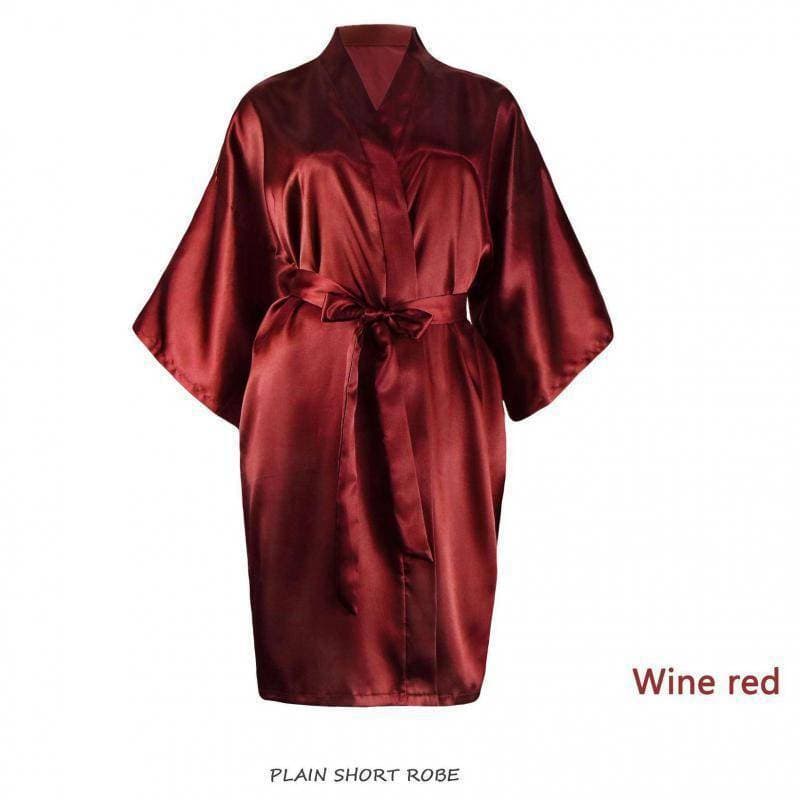 Bihaam Multi Color Plain Satin Silk Nightwear Gown For Women - BI-004