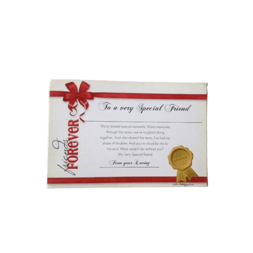 Certificate - Greeting Card For Best Friend Birthday - Fgl55