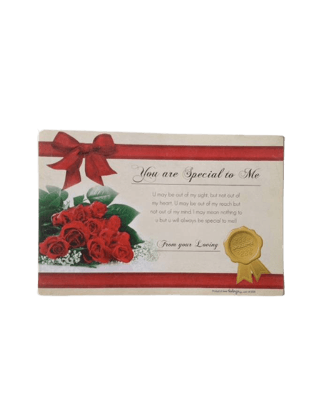 Certificate - Greeting Card For Husband - Wife Or Someone Special - Fgl51
