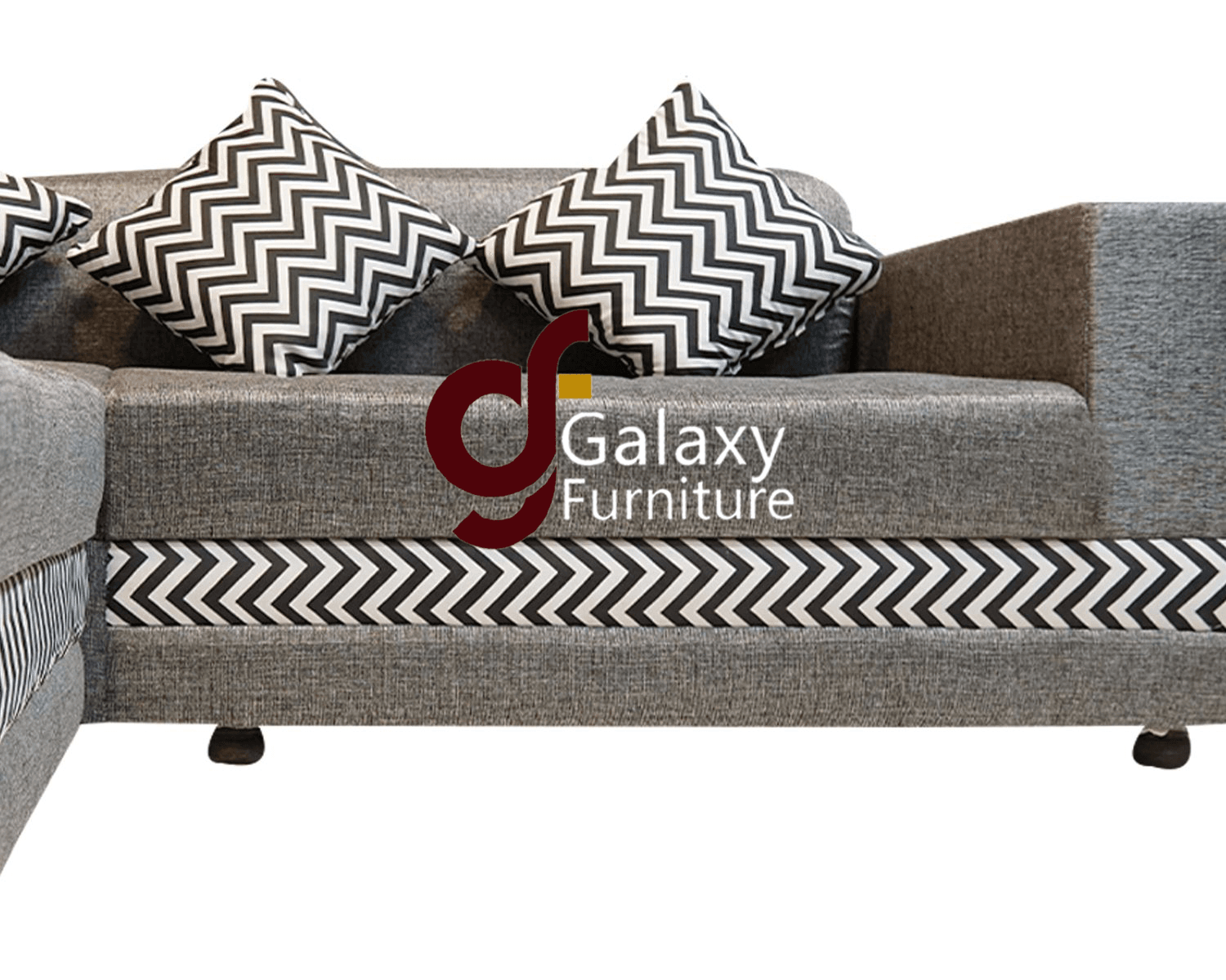 Shaggy L-Shape Sofa 5 Seater