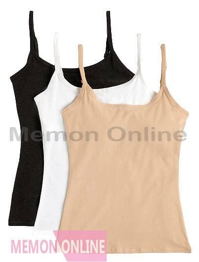 Pack of 3 Multi Color Jersey Camisole Set For Women - MO-009