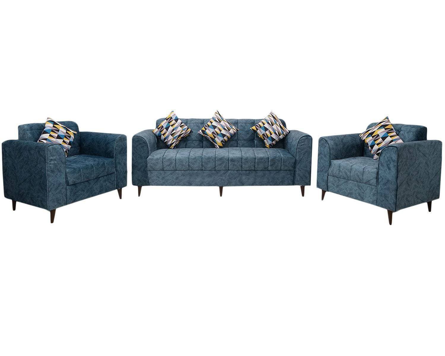 Sofa Set (5 Seater) 03+01+01 Turkish Design Velvet Modern Design Sofa Set