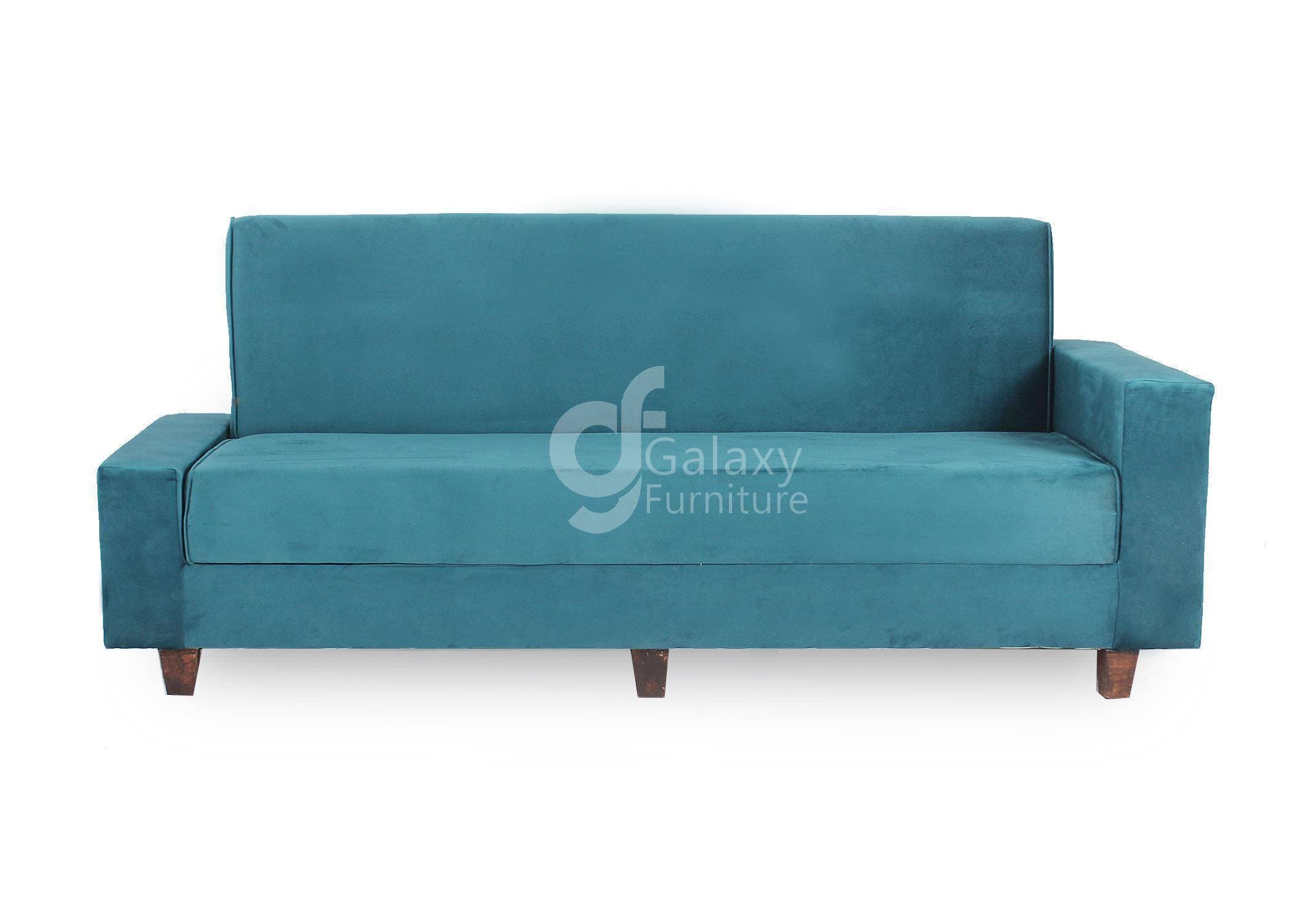 Sofa Cum Bed Imported Velvet Fabric Green Color