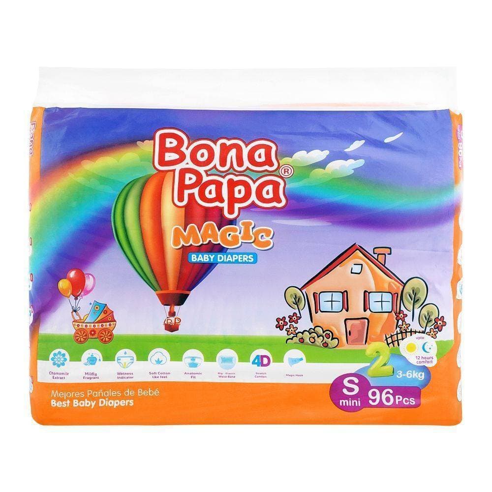 Pack Of 2 Bona Papa Mini Baby Diapers Small - 96 PCS