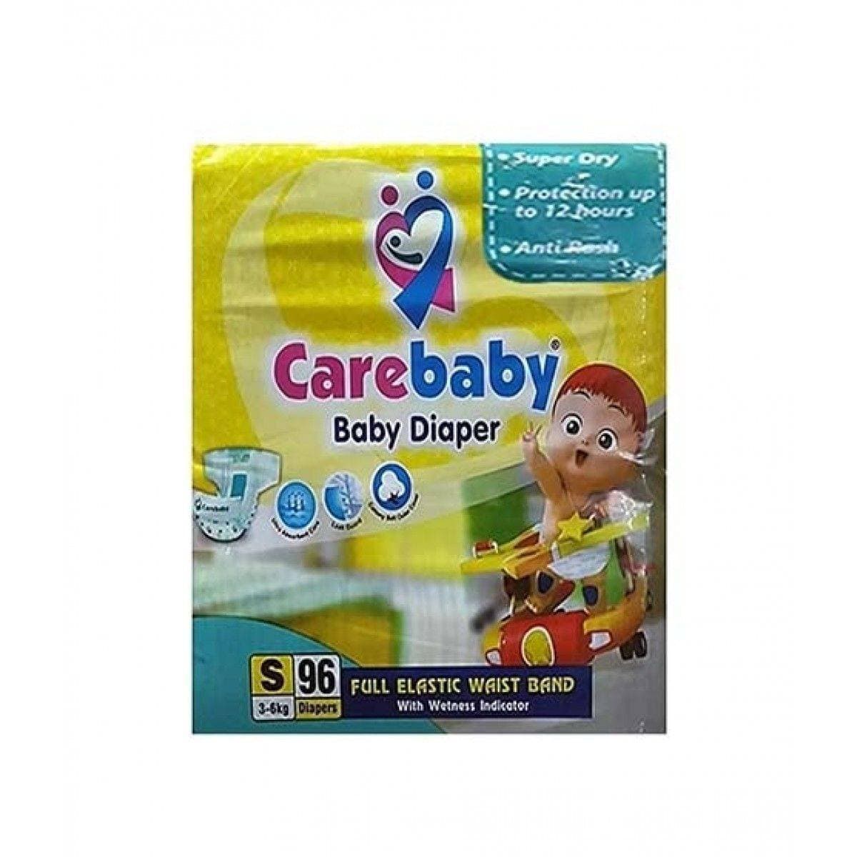Carebaby Diapers Mega Pack Small Size - Pack of 96 Pcs