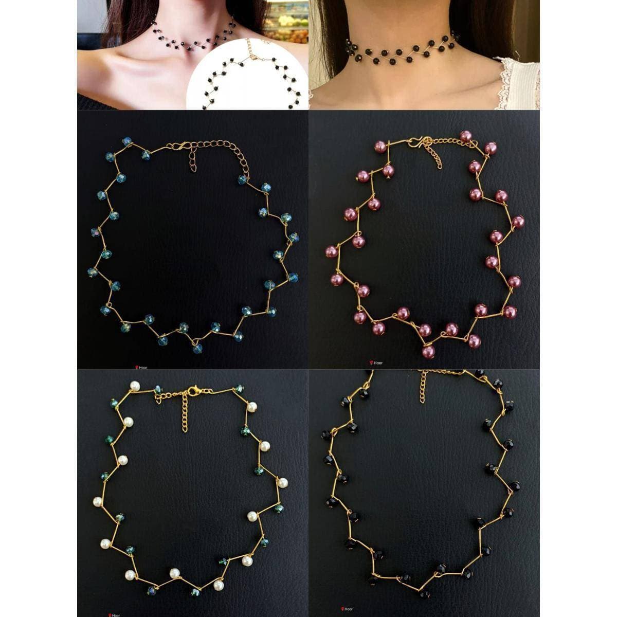 Trendy Simulated Pearls Choker Necklace For Women