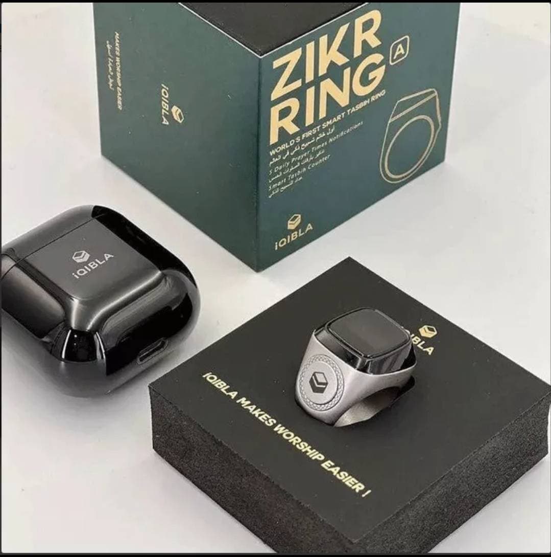 iQibla Zikr 1 Tasbih Smart Ring for Muslims Tally Counter