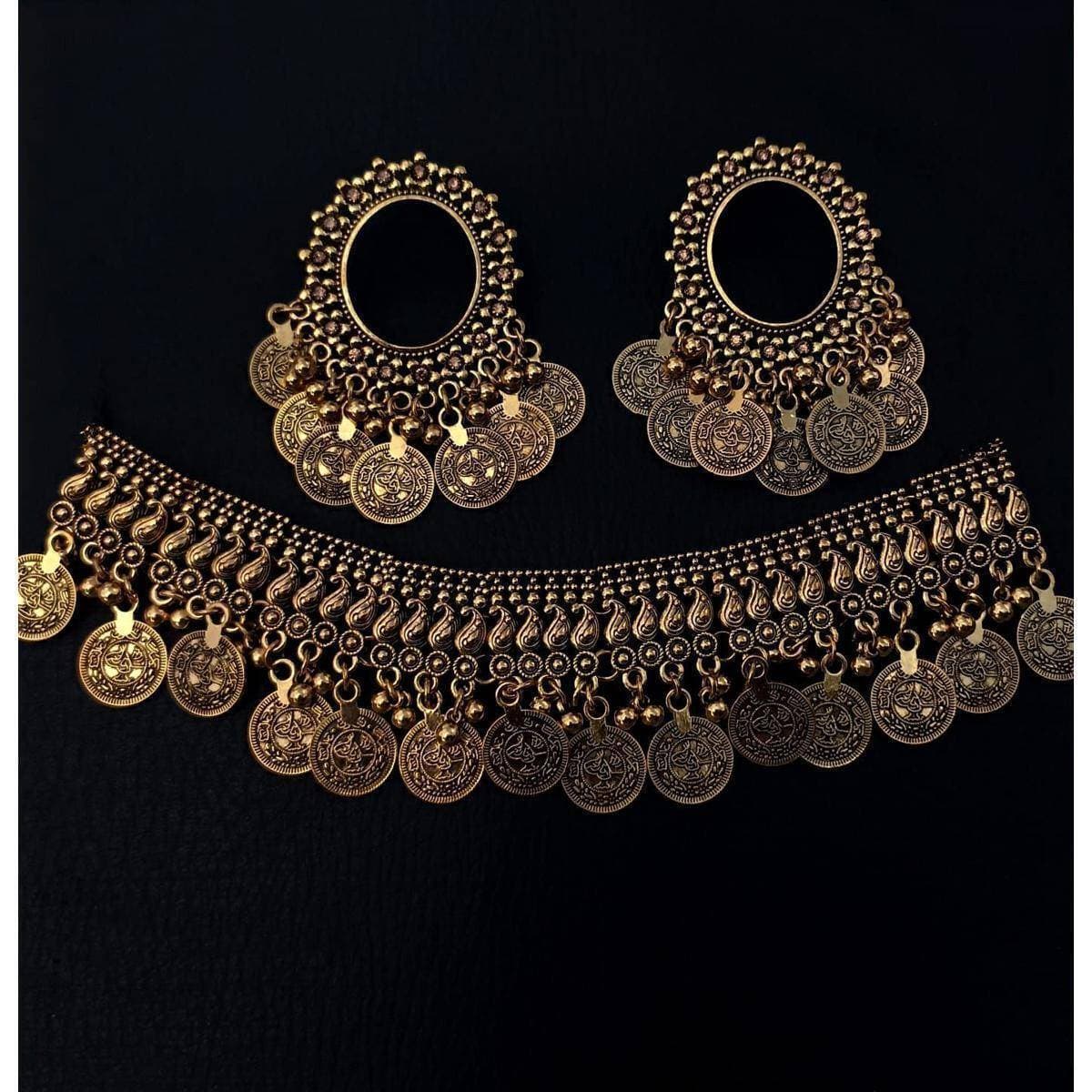 Beautiful Design Fashionable Choker Necklace with Earrings set